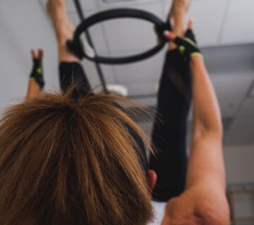 Difference between yoga and pilates Me with the circle