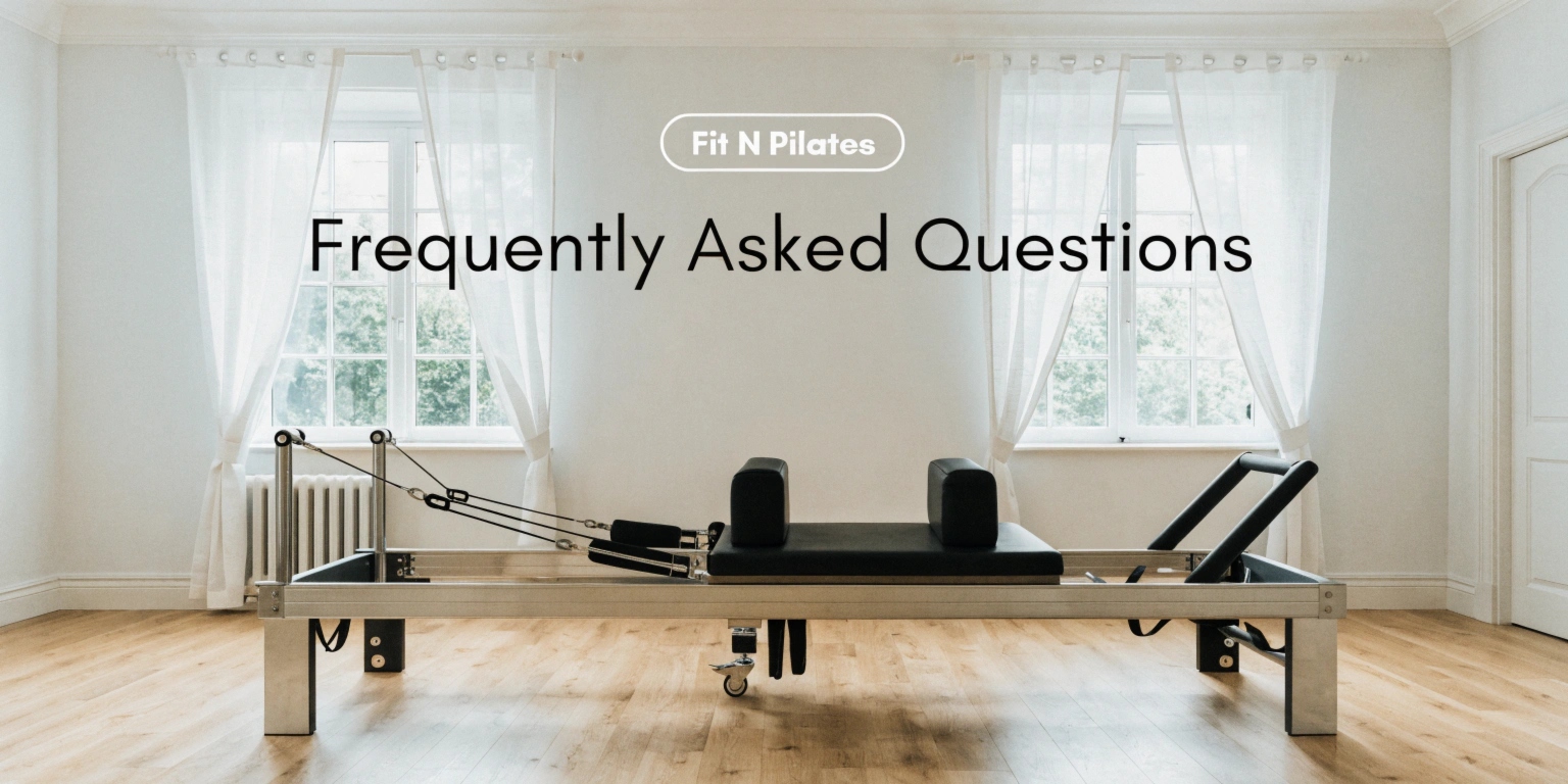 a-wide-horizontal-web-banner-for-a-pilates-studio- Frequently Asked Questions about classical Joseph Pilates and functional medicine nutrition at Fit N Pilates Plano TX